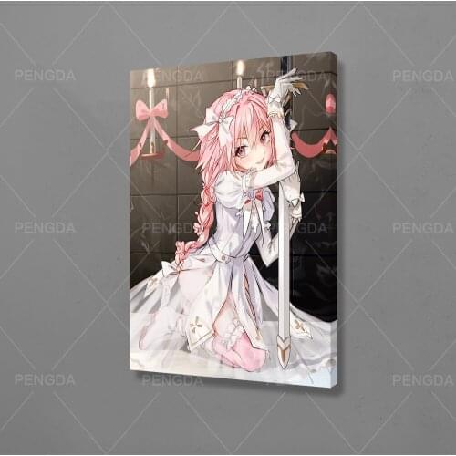 Canvas Painting Wall Art HD Blue Route Game Printing Poster Cute Pink Girl Home Decorative Modern Living Room Modular Pictures