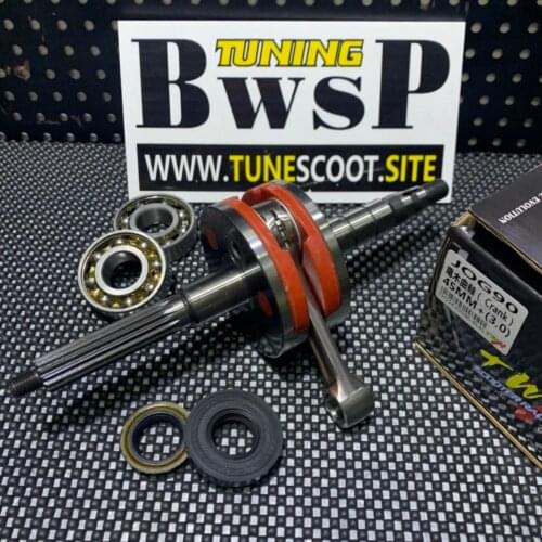 JOG90 3WF Crankshaft 45mm +3mm Long Stroke With Bearings And Oil Seals Racing Connecting Rod Tuning Engine Parts Jog 90