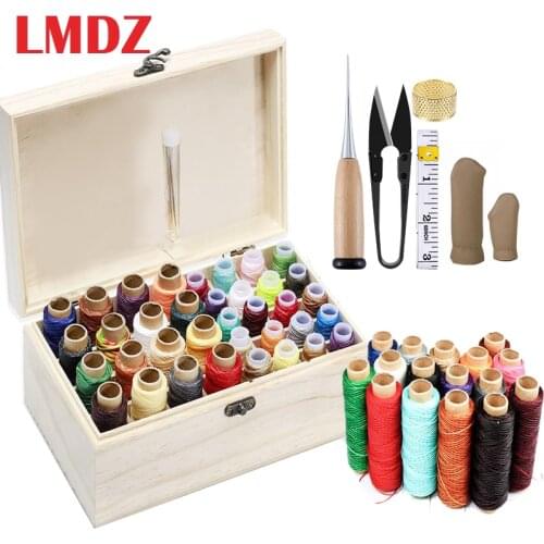 LMDZ Leather Waxed Thread Leather Sewing Thread Leather Craft Hand Tools Thread for Leather Waxed Sewing Line Sewing Supplies