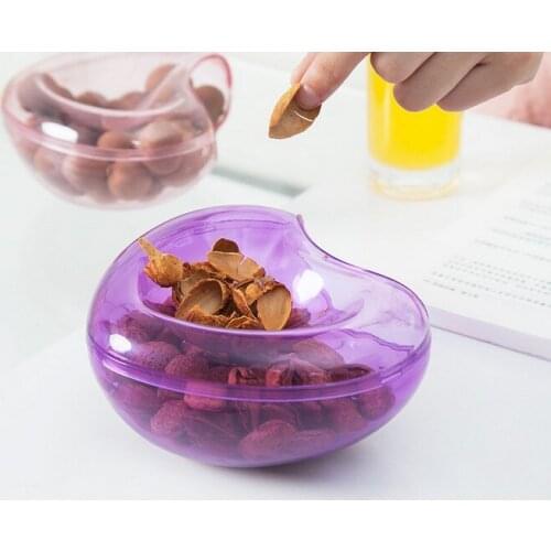 1PC Multifunctional Plastic Double Deck Snacks Food Storage Box Dual Purpose Tabletop Grocerie Waste Bins OK 0220