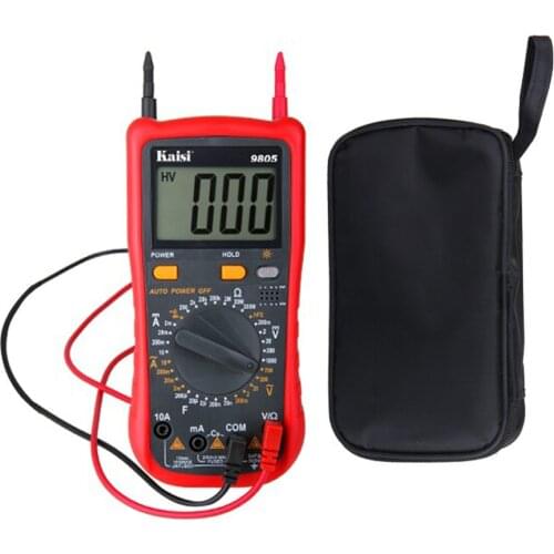 Kaisi High Precision LCD Digital Display Multimeter Automatic Range Capacitance Table Handheld Portable Home Ammeter Tester