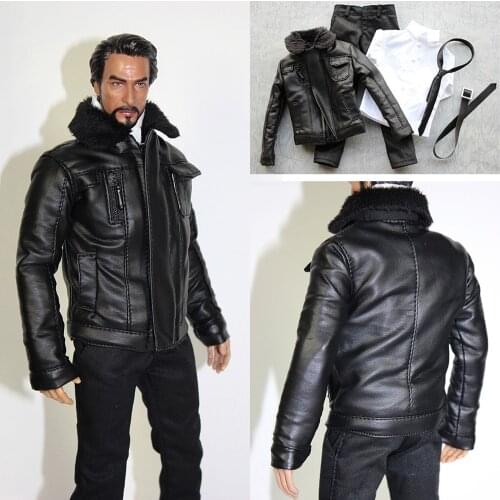 1/6 Scale Male Soldier Figure Clothes Motorcycle Suit Jacket Clothes FT019 Accessory Model for 12'' Action Figure Body
