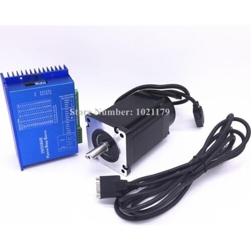 NEMA 34 DC closed-loop Stepper motor 2HSS86+86BH2156E-1000 step motor 12.5N.m 86 Hybird closed loop 2-phase stepper motor driver