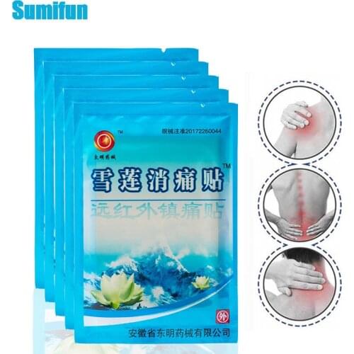Sumifun 8Pcs/bag Pure Nature Chinese Herbal Pain Relief Patch Lumbar Back Joint Knee Neck Rheumatoid Pain Patches Health Care