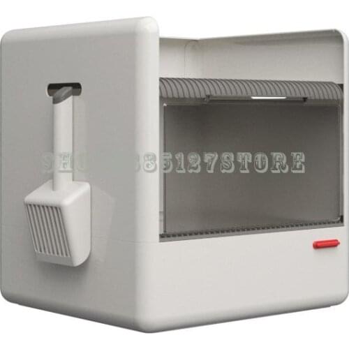 Excrement Cube Cat Litter Basin, Fully Closed, Odor Proof, Double Door, Top Entry, Splash Proof, Large Adult Cat Toilet, Cat Pro