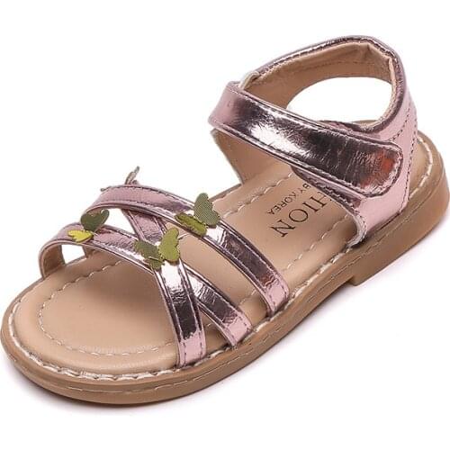 Baby Toddler Sandals 2021 Summer New Girls Sandals Fashion Soft Bottom Princess Sandals Childrens Open Toe Casual Beach Sandals