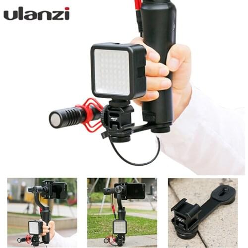Ulanzi Video Shooting Setup BOYA BY-MM1 Microphone Ulanzi Light Mic Mount PT-03 for Gimbal Zhiyun Smooth 4 Q Feiyu Vimble 2 Osmo