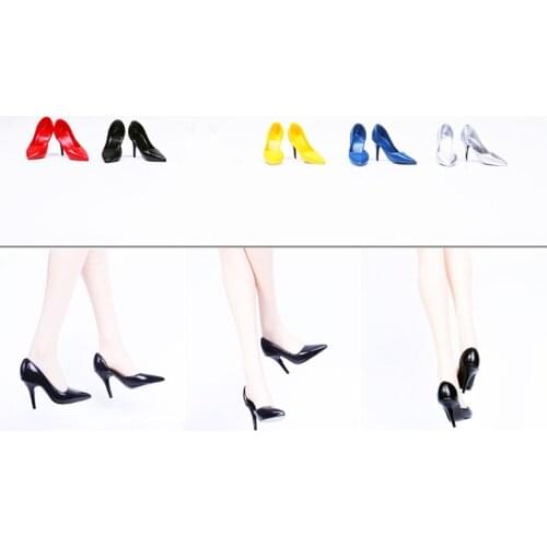 1/6 Scale Fashion OL Candy Color Sexy High-heeled Ladies' Sandals shoes Model for 12 inches Action Figure Body
