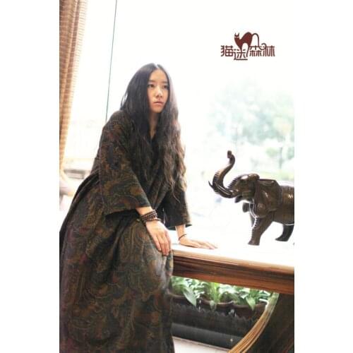 2020 New Womens Long One-piece Dress Loose Style nice Full Dress Big Size Ladies' Dresses Womens Gowns Linen Dress 15970