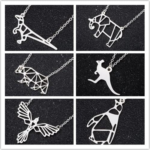 Goth Contour Shaped Pendant Necklace Ladies Charm Pendant Necklace Jewelry Collar Jewelry подвески на шею женские ожерелье 2020