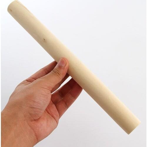 1Pc Noodle Pizza Cake Dough Pastry Roller Non-stick Cookies Biscuit Tool 28cm Wooden Rolling Pin Bakeware