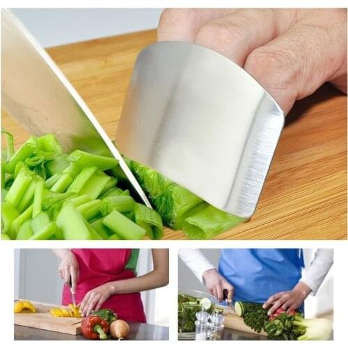 1PC Finger Guard Protect Finger Hand Cut Hand Protector Knife Cut Finger Protection Tool Stainless Steel Kitchen Tool Drop ship