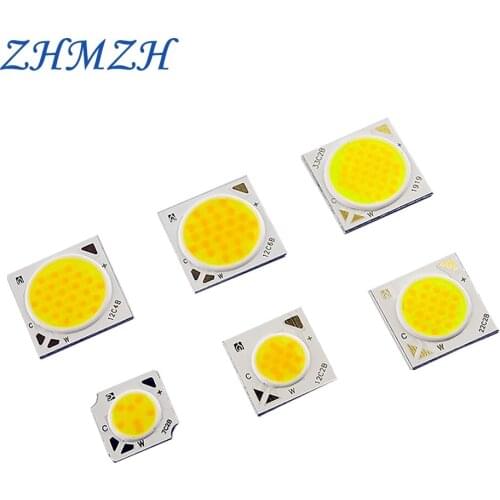 10pcs/lot 1311 1917 Cob LED Chip Two Color Temperature Lamp Beads 7w 12w 24w 36w Adjustment RA80 Light Source For Downlight