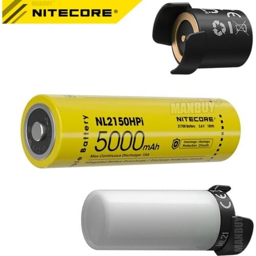 2021 nitecore 3in1 21700 Intelligent Battery System NL2150HPi 5000mAh Rechargeable Battery+ MPB21 Powerbank+ML21 mini Flashlight