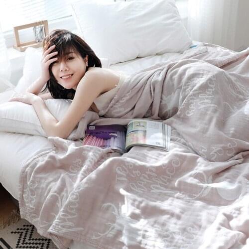 3 Layer Toddler Blanket Muslin Cotton Jacquard Bed Blankets Lightweight Thermal Baby Blanket Soft and Warm Crib Blankets