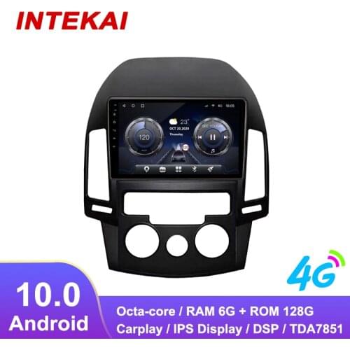 9"Android 10.0 Car Radio GPS Navigation autoradio multimedia player for HYUNDAI I30 manual AC 2008 head unit stereo