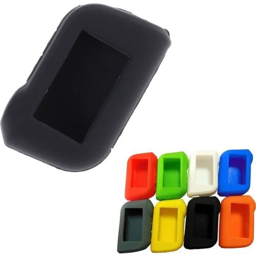 Two Way Car Alarm Remote Controller LCD Transmitter Keychain Silicone Cover Key Case for Star-line A93