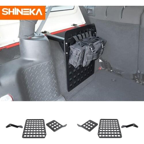 SHINEKA Car Interior Trunk Rack Storage Rack Luggage Carrier Shelf 4Doors Accessories For Jeep Wrangler JK 2007-2017