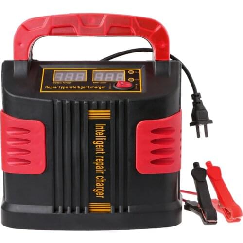 Free delivery 350W 14A AUTO Plus Adjust LCD Battery Charger 12V-24V Car Jump Starter Portable new