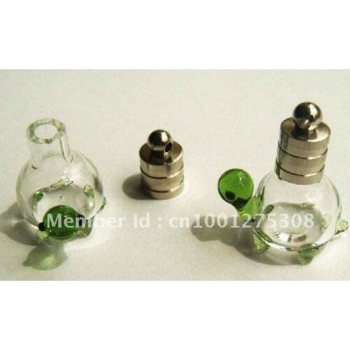 Freeshipping!! Green Head Tortoise Vial Pendant Tube DG8979