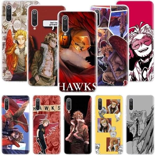 My Hero Academia Hawks Phone Case For Xiaomi Redmi Note 10 9 8 Pro 9S 8 8T 7 6 5 6A 7A 8A 9A 9C 4X S2 K20 K30 Art Cover Coque
