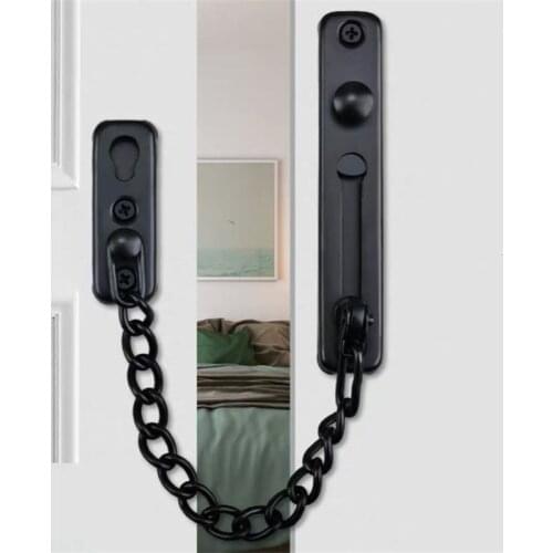 Door Viewers Stainless Steel Prevent Thug Break in Security Door Chain Lock Bedroom Privacy Strangers Accessories Bolt E11989