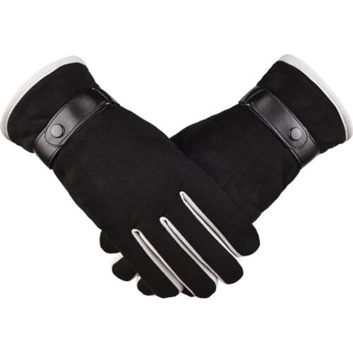 Cashmere Winter Waterproof Gloves Touch Screen Anti-Slip Gloves Men Riding Skiing Warm Fluff Comfortable Gloves Thick WA 026