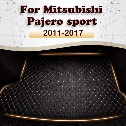 Car trunk mat for Mitsubishi pajero sport 2011-2017 cargo liner carpet interior accessories cover