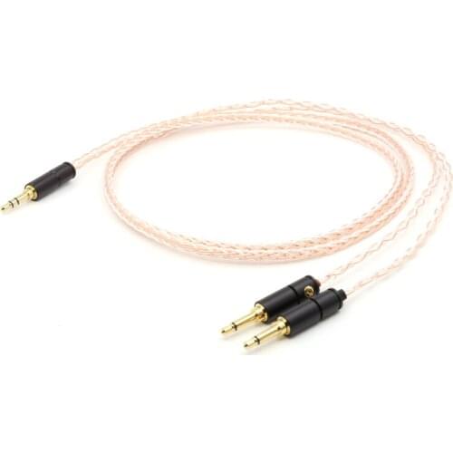 1pieces 5N OFC copper upgrade audio earphone wire, headphone cable for headset HD700
