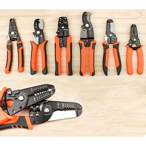 Multi-Function Automatic wire stripper Hand Tool steel professional non-slip Handle Design pliers Wire Crimper Cable Cutter