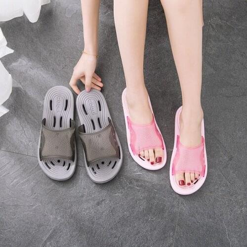 Couples Leaking Slippers Bathroom Non-Slip Bath Shower Slippers Men Slippers Home Slippers Shoes Man House Slippers Women