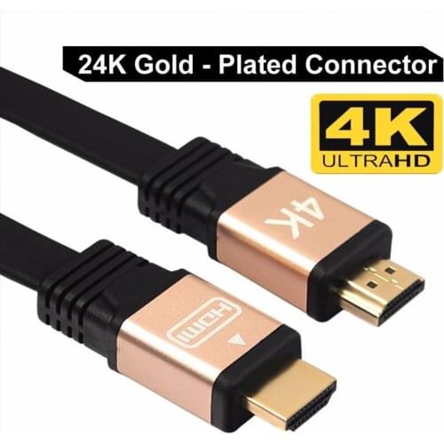 HDMI Cable V2.0 24K Gold Plated Ends 3D 1080P Ethernet 4K UHD LCD LED PS4 BLURAY
