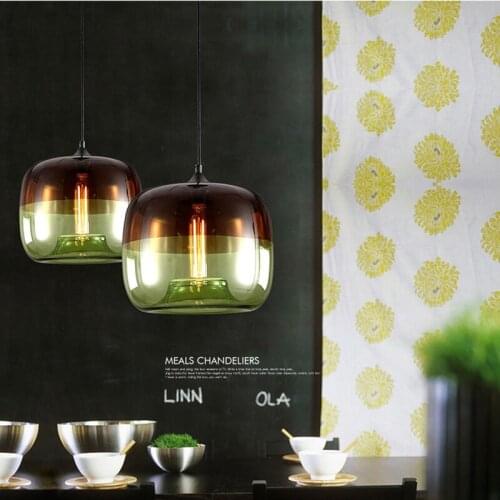 Apple Shape Blue Green Brown Color Hanging lamp Pendant Lights Art Italian Design