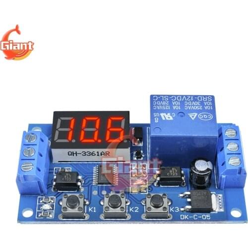 DC 12V Time Delay Relay Digital Display Module Home Automation Trigger Cycle Adjustable Switch Module Time Circuit Timer Control