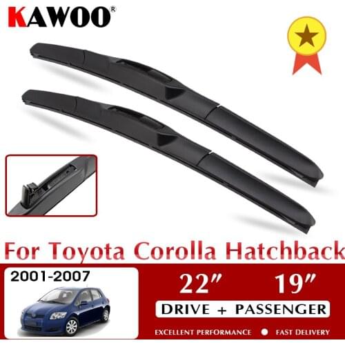 Wiper Car Wiper Blades For Toyota Corolla Hatchback 2001-2007 Windshield Windscreen Front Window Accessories 22"+19" LHD RHD