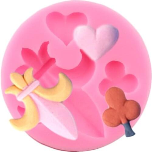 Poker Silicone Mold DIY Party SugarCraft Fondant Cake Decorating Tools Polymer Clay Candy Resin Mould Chocolate Gumpaste Moulds