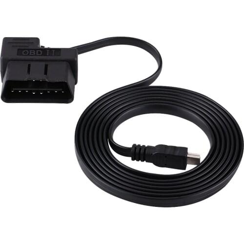 SOONHUA Car OBD-II OBD2 EOBD 16pin Diagnostic Extension Adapter To Mini USB Cable​​ Converter For Cars With OBD2 Adapter