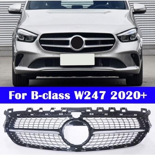 Car styling Middle grille facelift ABS vertical bar front bumper grill for Mercedes-Benz B-class W247 2020 B180 B200 B260