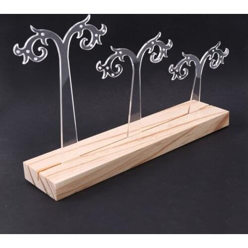 Earring Stand Detachable Acrylic Earring Display Storage Rack for Photography Retail Store Display , Hook Shape