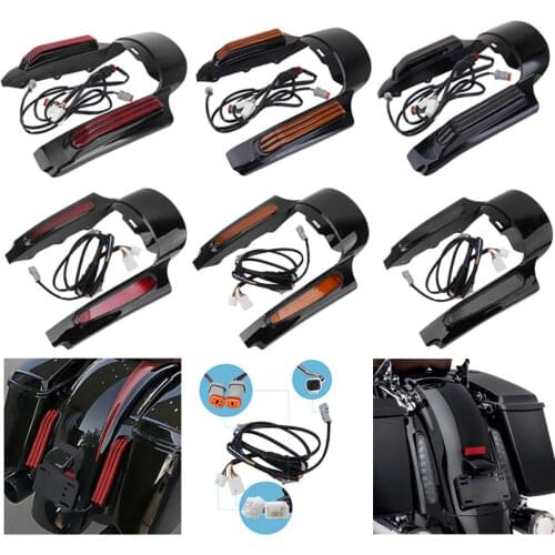 Motorcycle LED Rear Fender Extension Fascia For Harley Touring Road King Electra Glide FLHX FLTRX Ultra Limited FLHTK 2009-2013