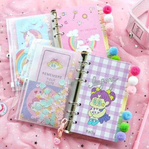Loose-leaf diary color page INS hand account book squarered hand account diy binder notebook diary plan book stationery set