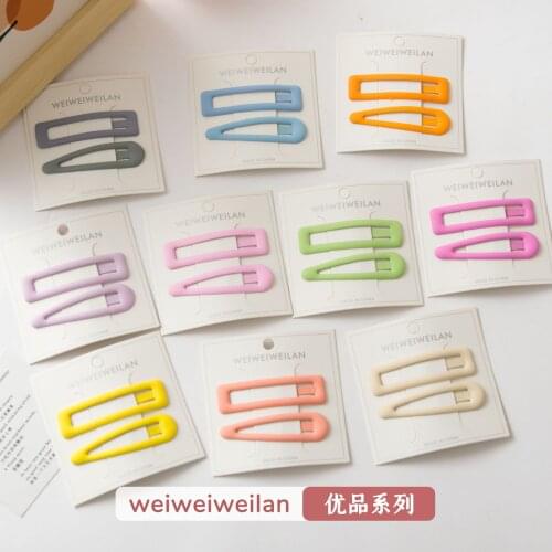 Free shipping ins women Neon color hairclips girls Ice cream color hairpins snap clip hair accessories