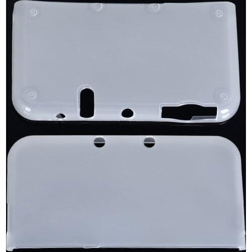 White Soft TPU Protective Case Game Console Protector Skin Cover for Nintendo 3DS LL XL Console