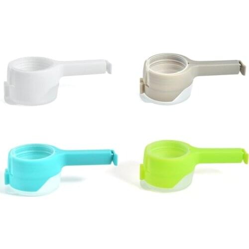Seal Pour Food Storage Bag Clip Snack Sealing Clamp with Discharge Nozzle Travel