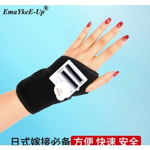 1set Grafting Eyelash Hand Strap Planting Eyelash Velcro Beauty Eyelash Special Wrist Strap Fixed Magnetic Hanging Tools