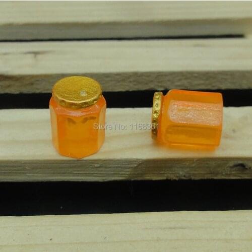 1pcs/lot Resin hote sell orange color Honey pot bottle 13mm kawaii cabochons DIY christmas decorations A036-10