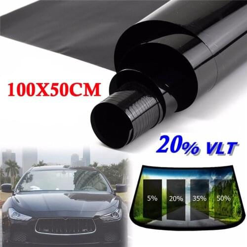1pcs Universal Truck/Car/Home Office Glass Window VLT 20% Tint Film Sunshade 50*100cm For Car Window Glass Sun Shade Sticker