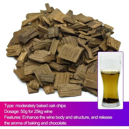 100g Oak Chip French Oak Home Brewing Wine Making Dark & Light Toast Flavor For Wine & Brandy Provide The Flavor Of Oak Barrel