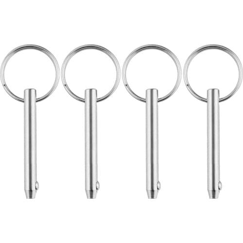 4pieces 5x51mm Stainless Steel Quick Release Pin Fit For Boat Top Deck Hinge -Boats Hinge Pins, Marine Hardwre Heavy Duty
