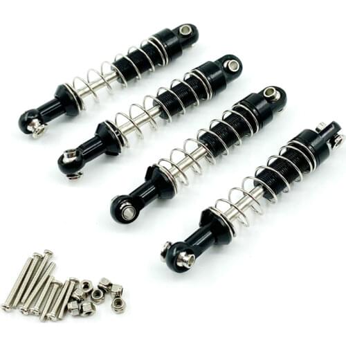 For MN D90 MN-90 MN99S WPL C14 C24 C34 RC Car 4Pcs Metal Shock Absorber Damper Upgrade Parts Accessories
